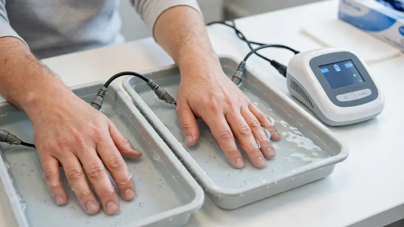 palmar hyperhidrosis treatment machine