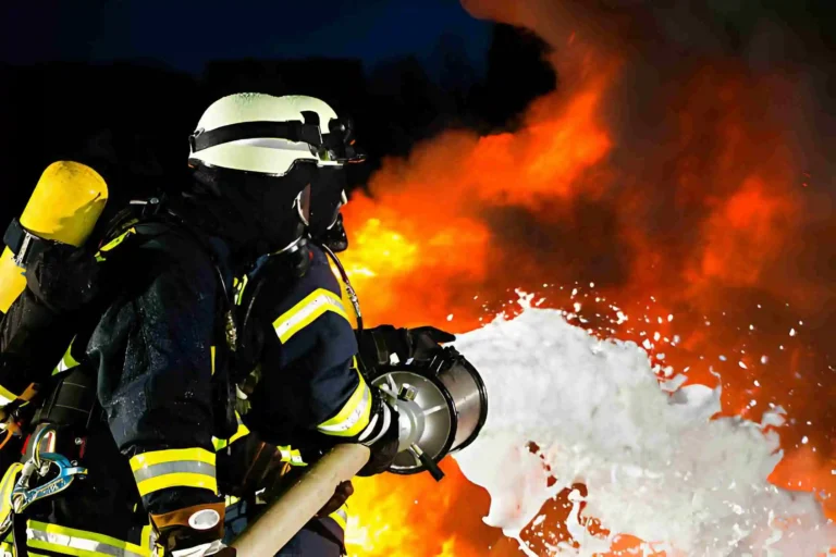 toxic firefighting-foam for firefighters